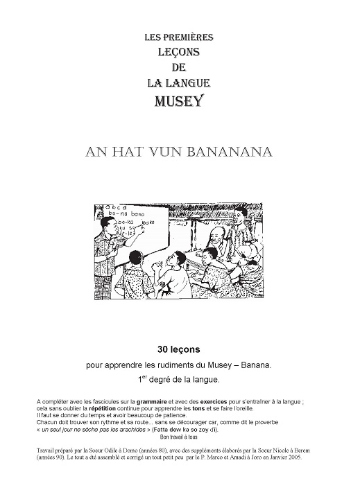 Cover of Les premières leçons de la langue musey
